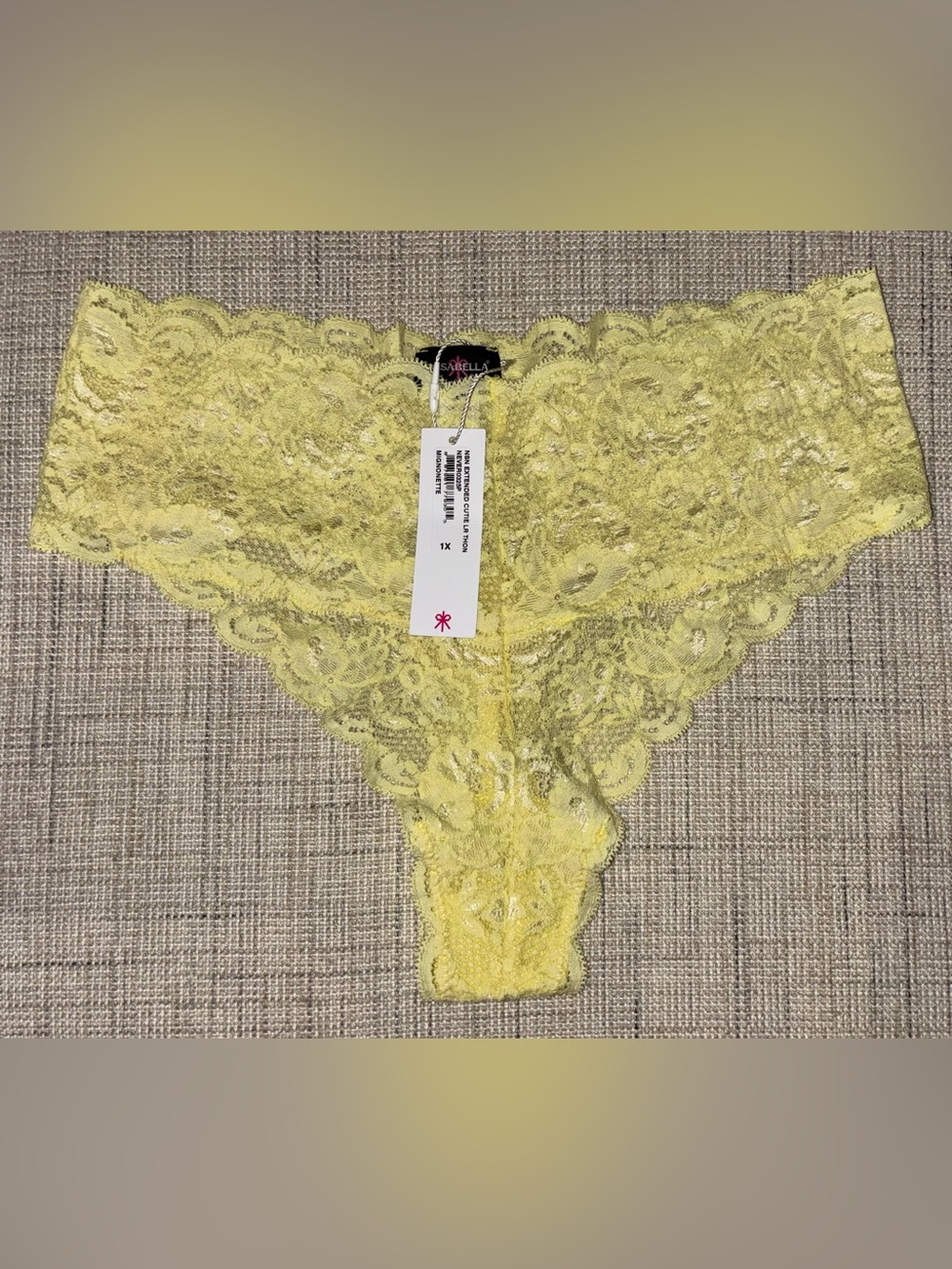 Cosabella Never Say Never Cutie Thong in Mignonette Size 1X NWT